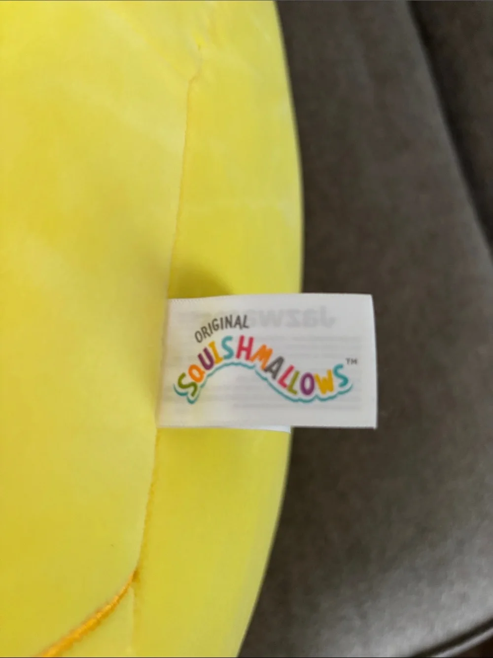 Squishmallows Large Yellow Banana Plush Pillow - Cream Top